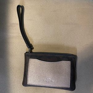 Coach zip wristlet